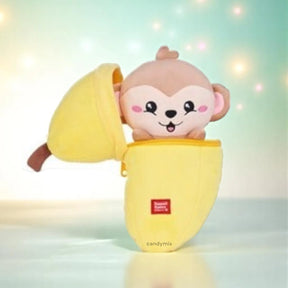 Plüsch Zip Monkey Banane 24cm