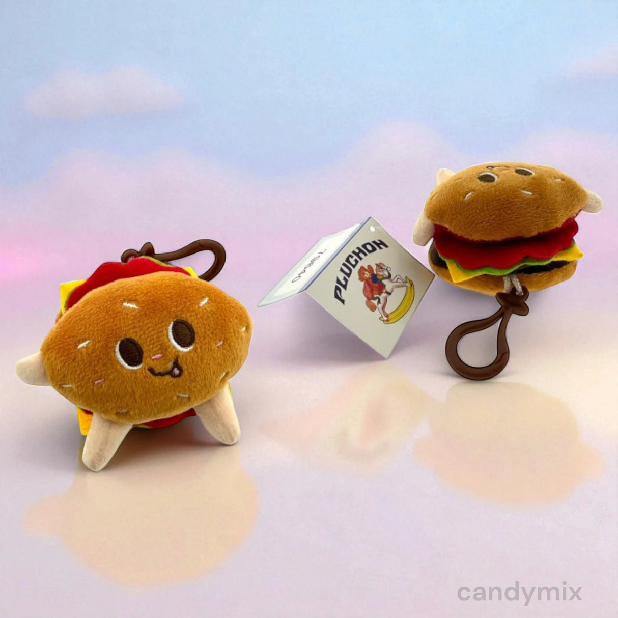 Peluche Burger Porte Clé
