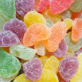 Bonbons sucrés en forme de fruit