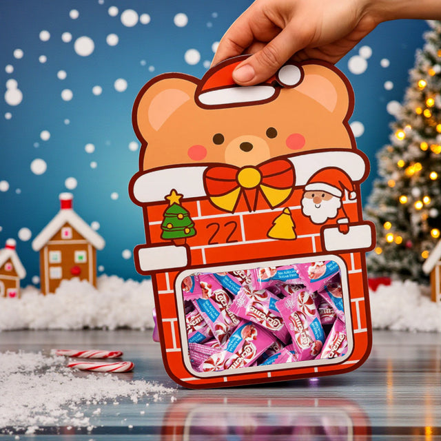 Sachet de Noël Lacrême fraise et crème sans sucre