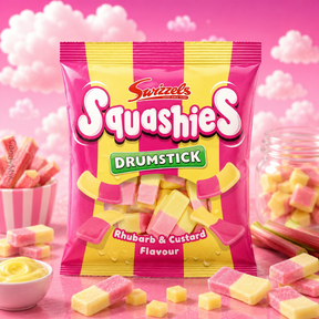 Image Swizzels Squashies Drumstick - Rhubarb & Custard 120g