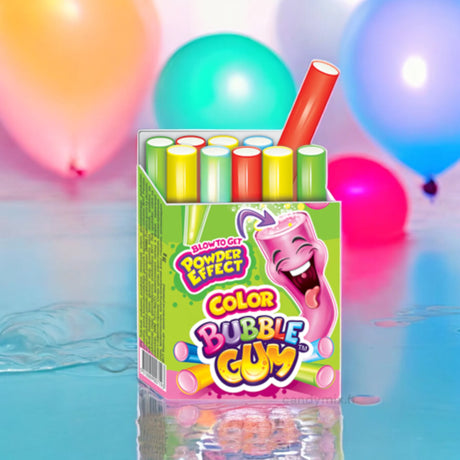 Color Bubble Gum Powder Effect