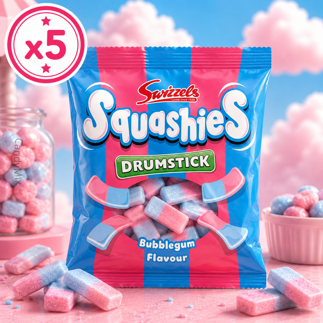 Image Swizzels Squashies Drumstick - Bubblegum 120g x 5