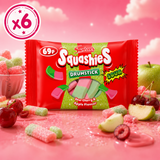 Image Swizzels Squashies Drumstick - Sour Cherry & Apple 60g x 6
