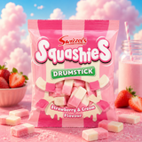Image Swizzels Squashies Drumstick - Strawberry & Cream 120g