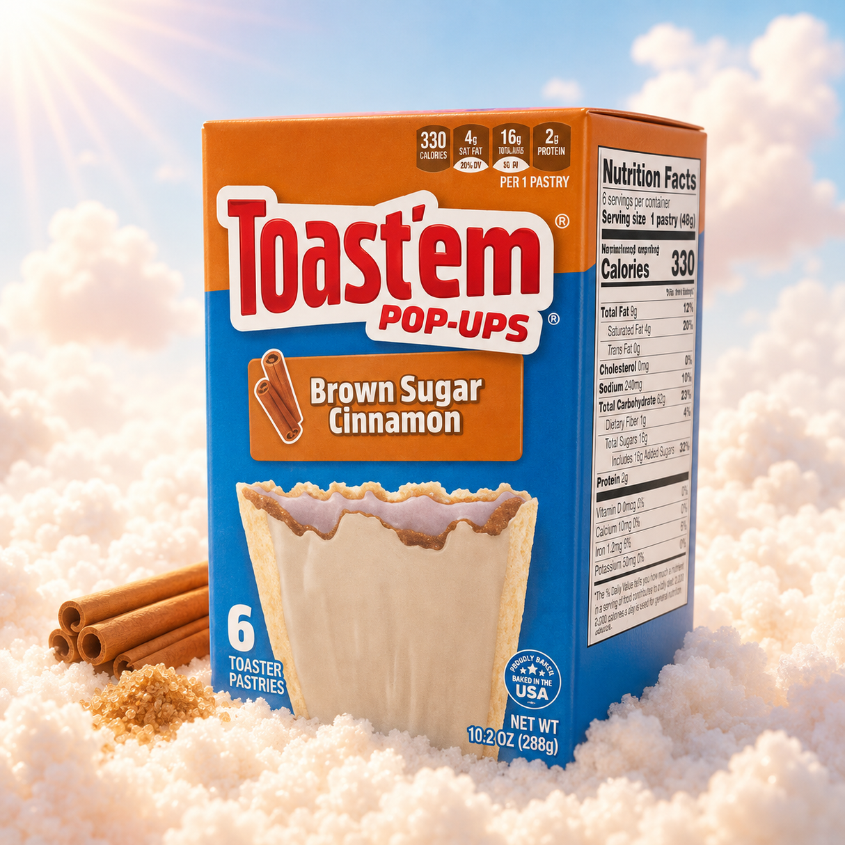 Toast'em Frosted Brown Sugar Cinnamon 288 g