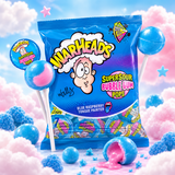 Warheads Super Sour Bubble Gum Pops Blue Raspberry 105 g