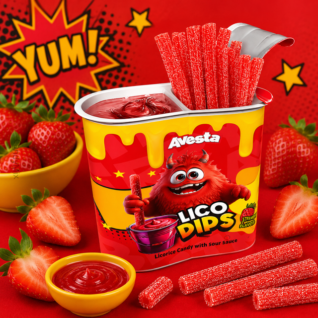 Avesta Lico Dips Strawberry