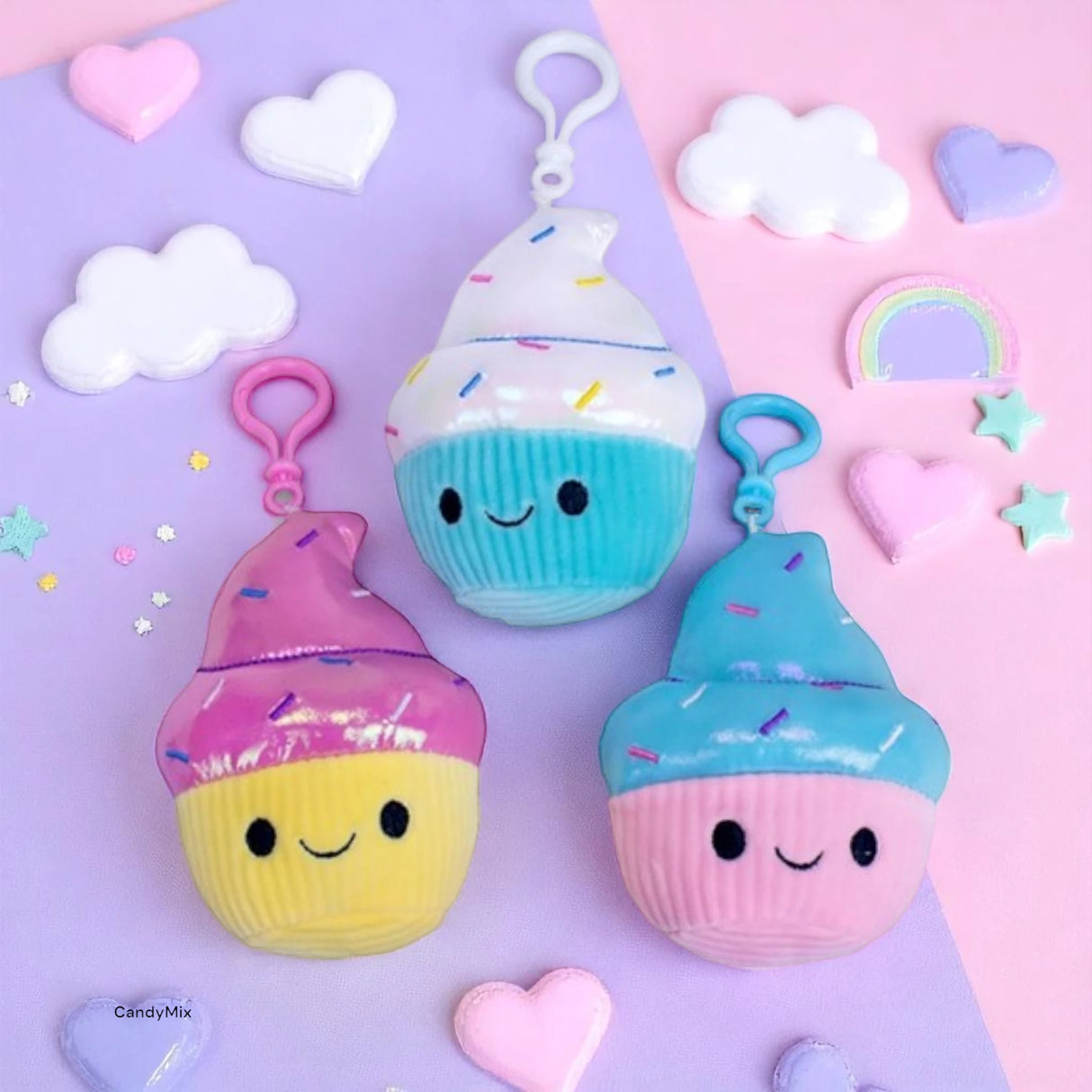 Peluche Kawaïi Ice Cream BagClip 10cm