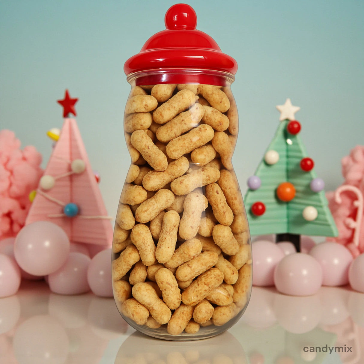 Bonbonnière Bonhomme de Neige Cacahuètes Feuilletées (400g)