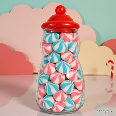 Bonbonnière Bonhomme de Neige Chamallows Chapeaux d'Elf