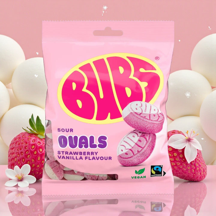 Bubs Goody Sour Ovals Fraise Vanille