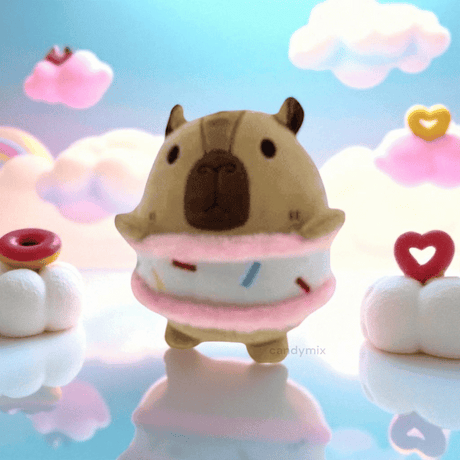 peluche capibara donut 