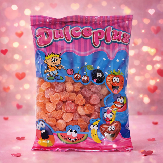 sachet mini coeur pêche 1kg 