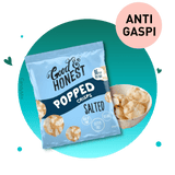 Good & Honest Popped Crisps Salted Small Bag - Anti-Gaspi (DDM dépassée)