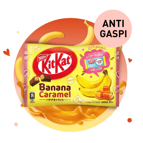 Kit Kat Banane Caramel, snack américain