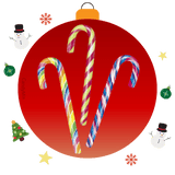 Zuckerstangen mehrfarbig