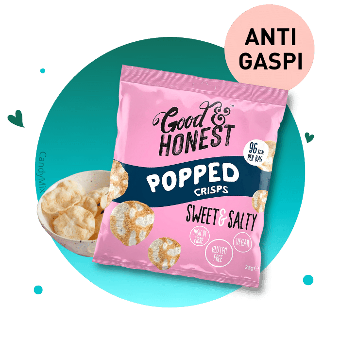 Good & Honest Popped Crisps Sweet & Salty - Anti Gaspi (DDM dépassée)