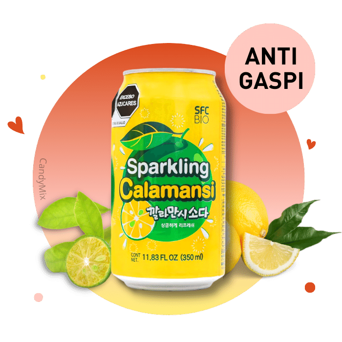 Eau pétillante citron/ calamansi - Anti Gaspi (DDM dépassée)