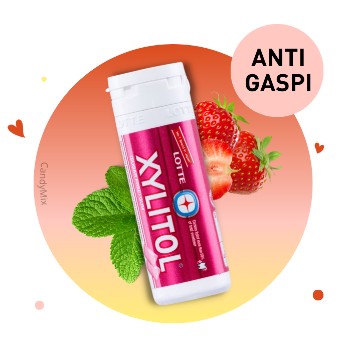 Lotte Xylitol Strawberry Mint - Anti Gaspi (DDM exceeded)