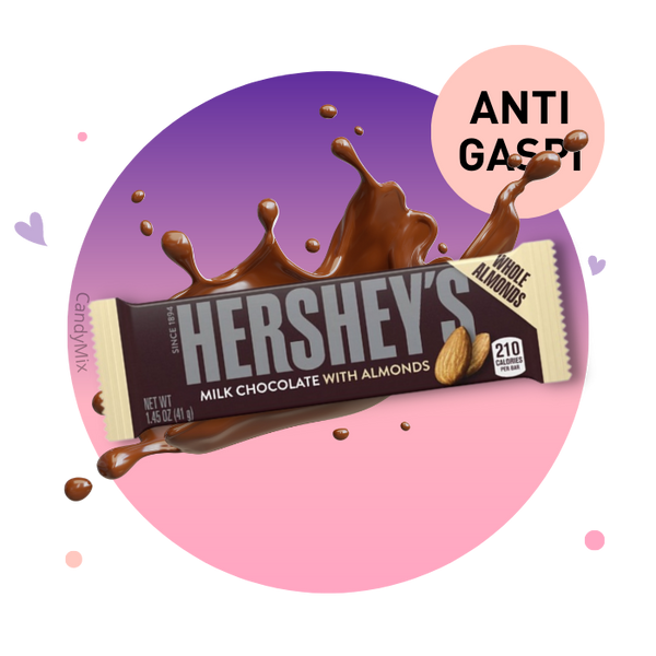 Hershey's Milk Chocolate with Almonds- Anti Gaspi (DDM dépassée)