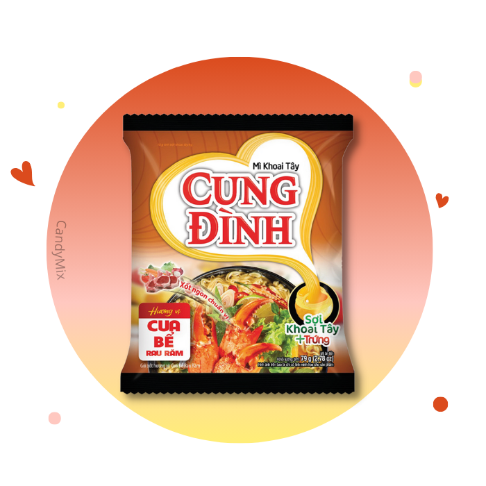 Cung Dinh - Noodles instantanés Crab with Laska