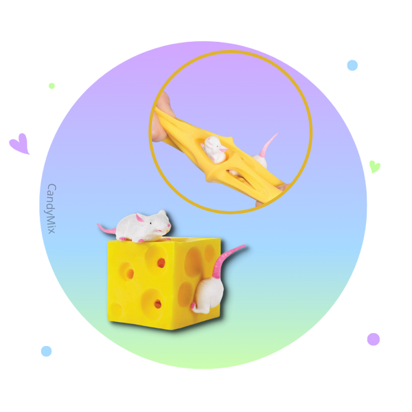 Stretchy Mice and Cheese - Fidget Toys