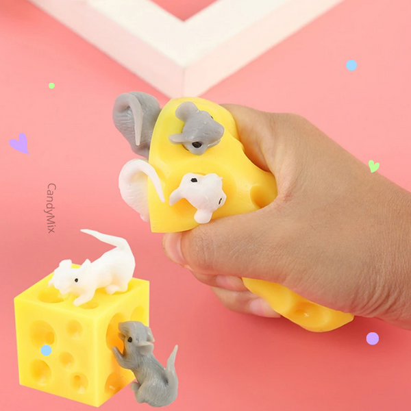 Stretchy Mice and Cheese - Fidget Toys