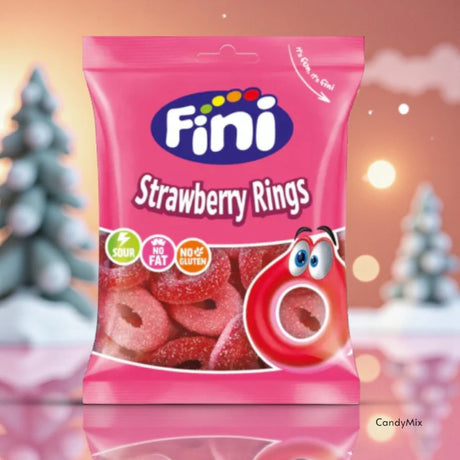 Sachet bonbon Anneaux Fraise