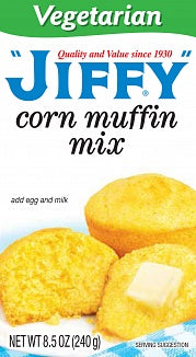 Jiffy Corn Muffin Mix Vegetarian 240 g - gourmandise américaine