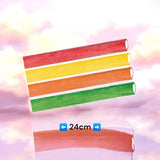 4 Jumbos Rainbow Acides 24cm- Jake (50g x4) sucrés - bonbons en vrac CandyMix