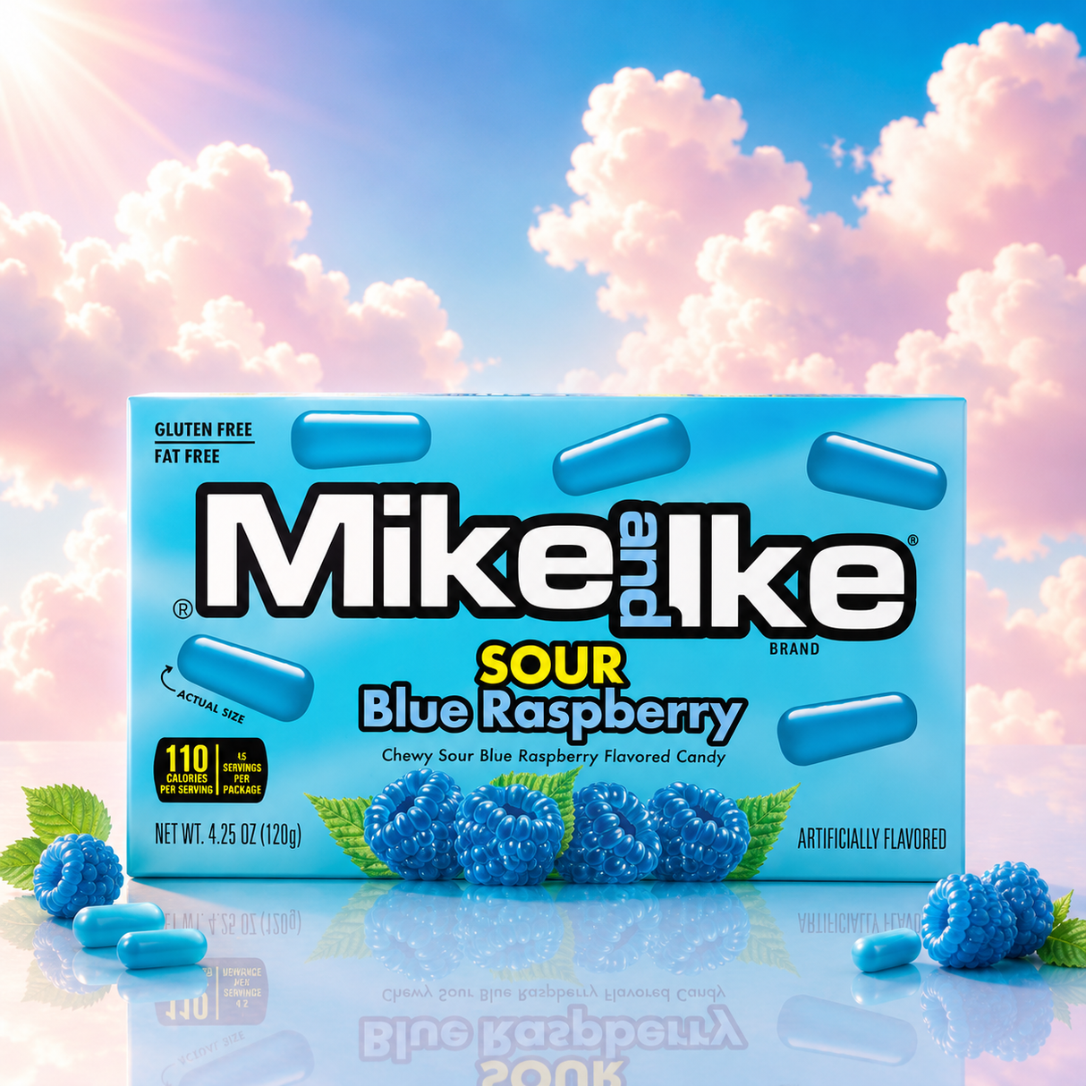 Mike and Ike Sour Blue Raspberry 120 g
