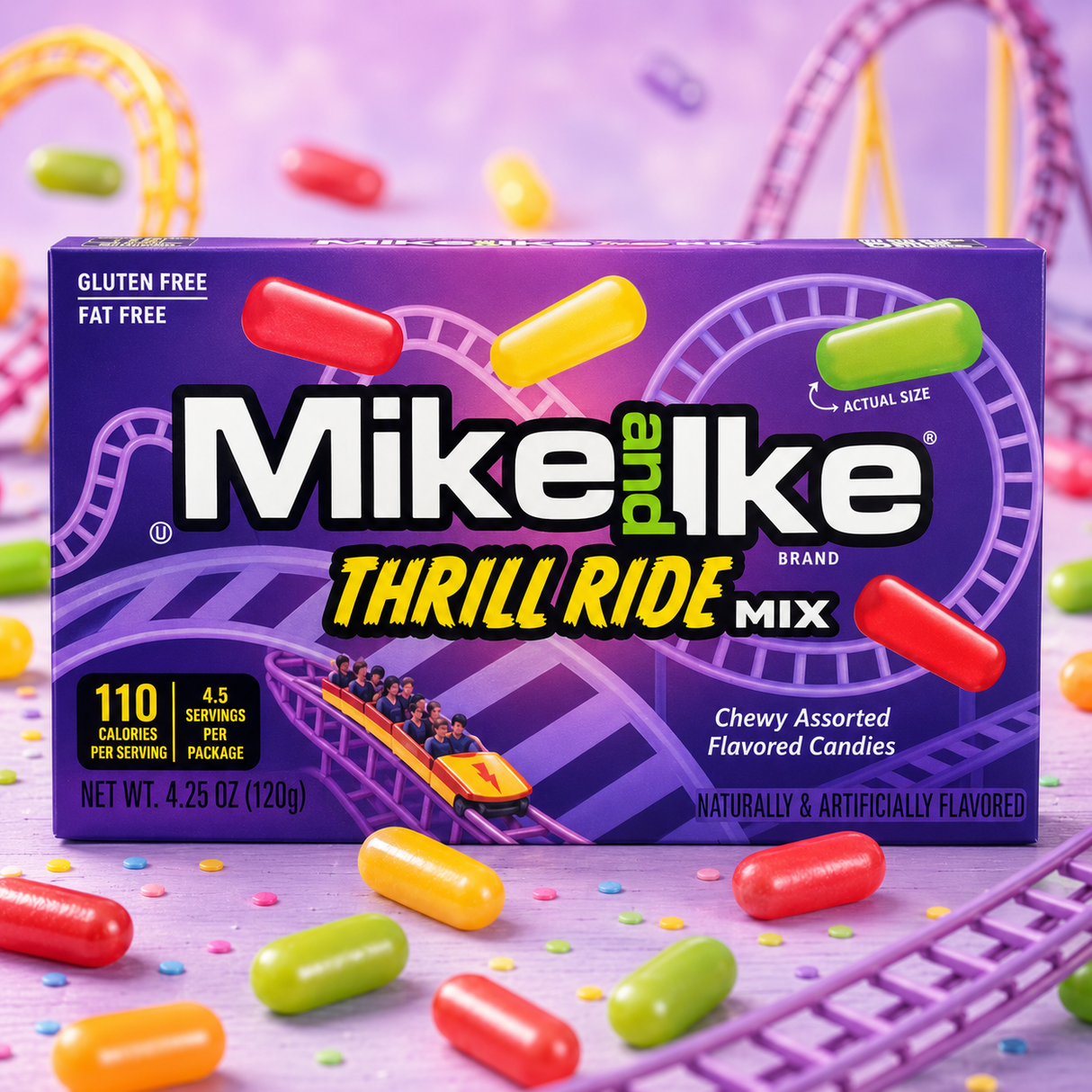 Mike and Ike Thrill Ride Mix 120 g