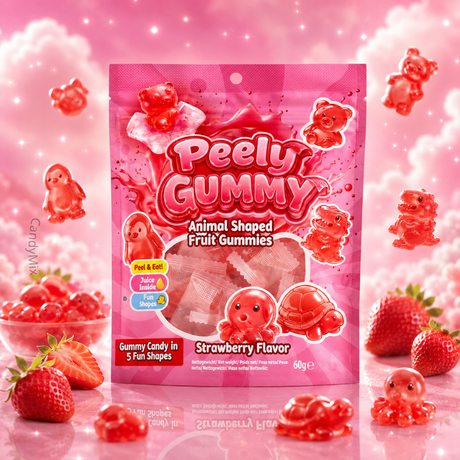 Peely gummy animal Shaped Strawberry 