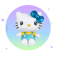 Peluche Hello Kitty Turquoise