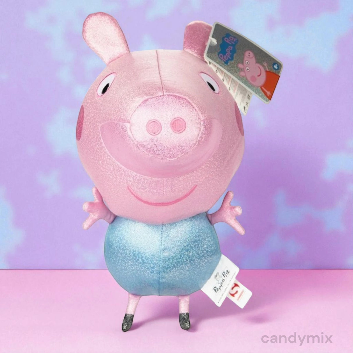 Peluche Pegga Pig Pailletée George - 25cm