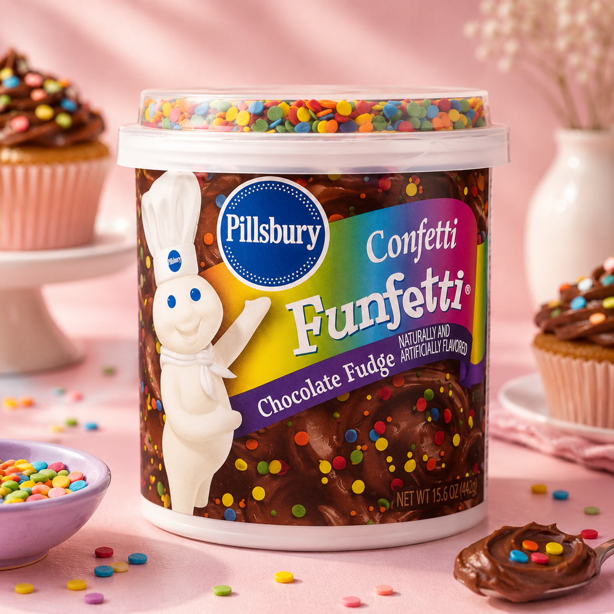 Pillsbury Funfetti Frosting Chocolate 442 g
