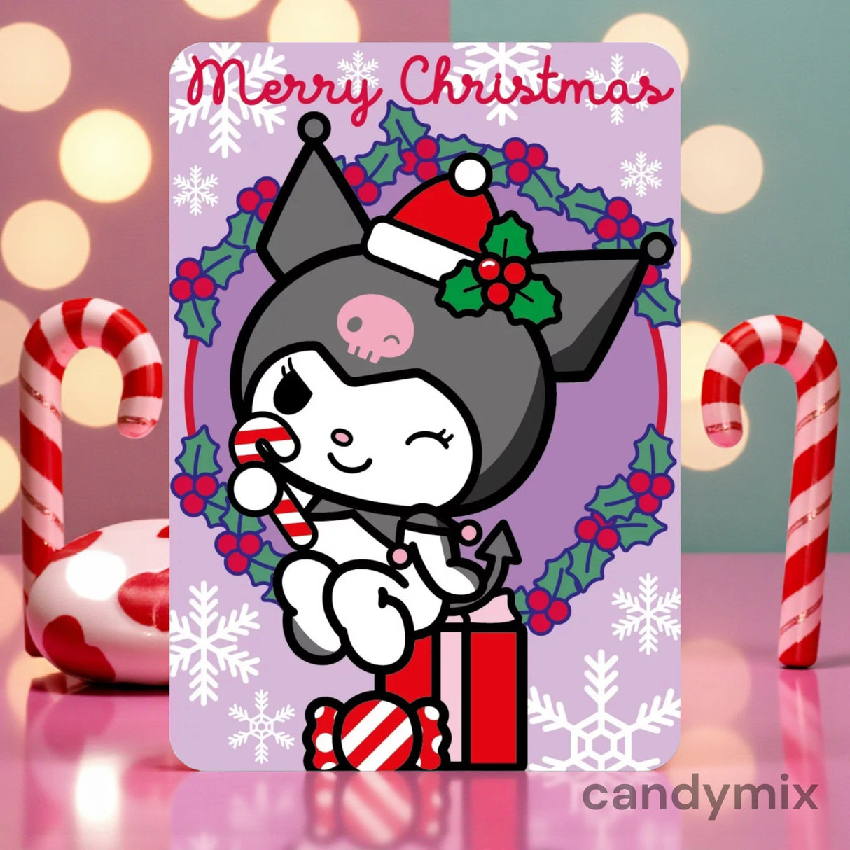 Plaid Kuromi | Couronne de Noël