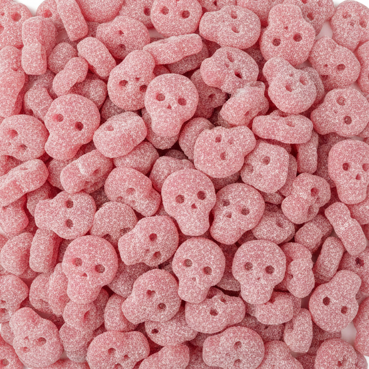 Bonbons suédois crâne suédois pink