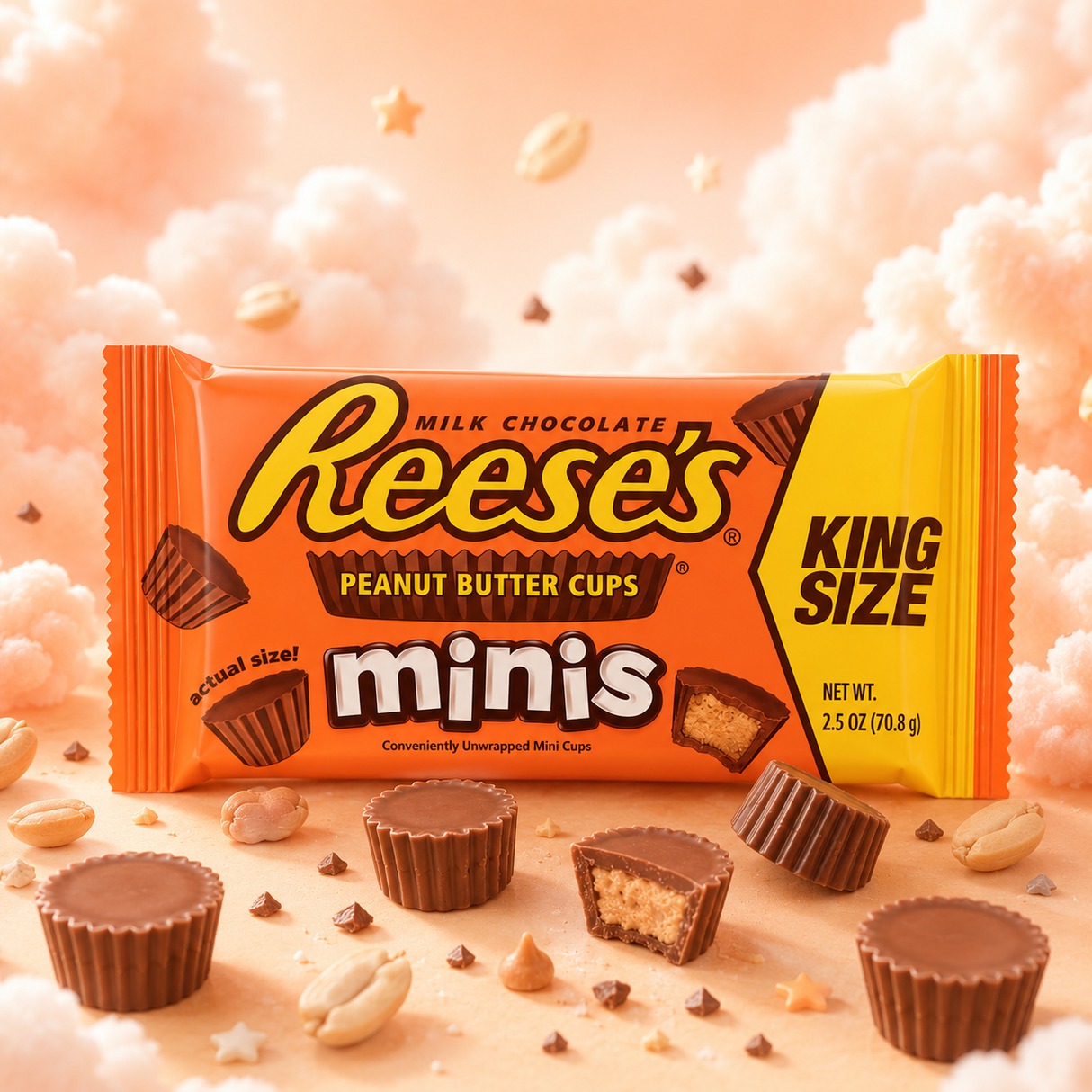 Reese's Minis Peanut Butter Cups King Size 70 g