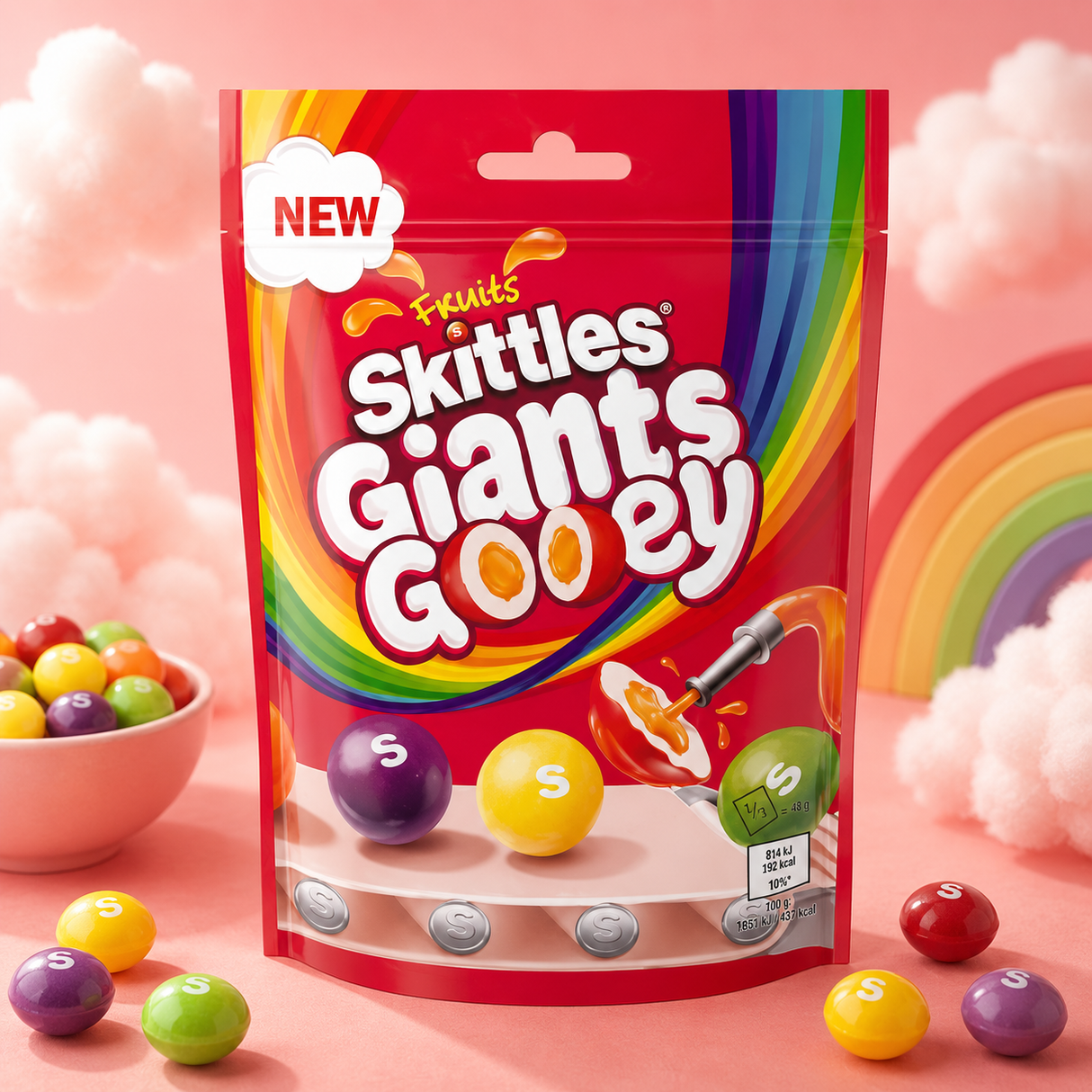 Skittles Giants Gooey Fruits 125 g