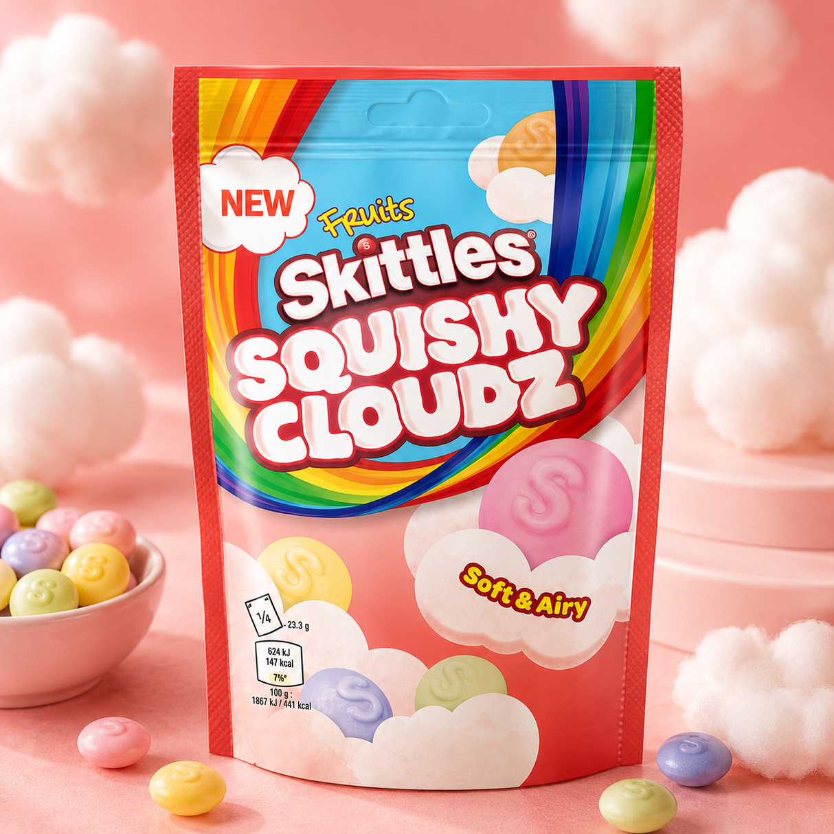 Skittles Squishy Cloudz Fruits 94 g