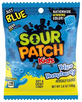 Sour Patch Kids Blue Raspberry 102 g - bonbon américain