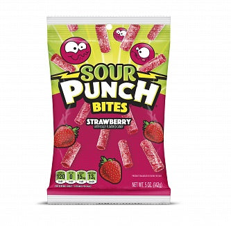 Sour Punch Bites Strawberry 142 g - bonbon américain