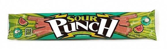 Sour Punch Straws Watermelon 57 g - bonbon américain