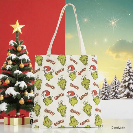 Tote bag Grinch Noel