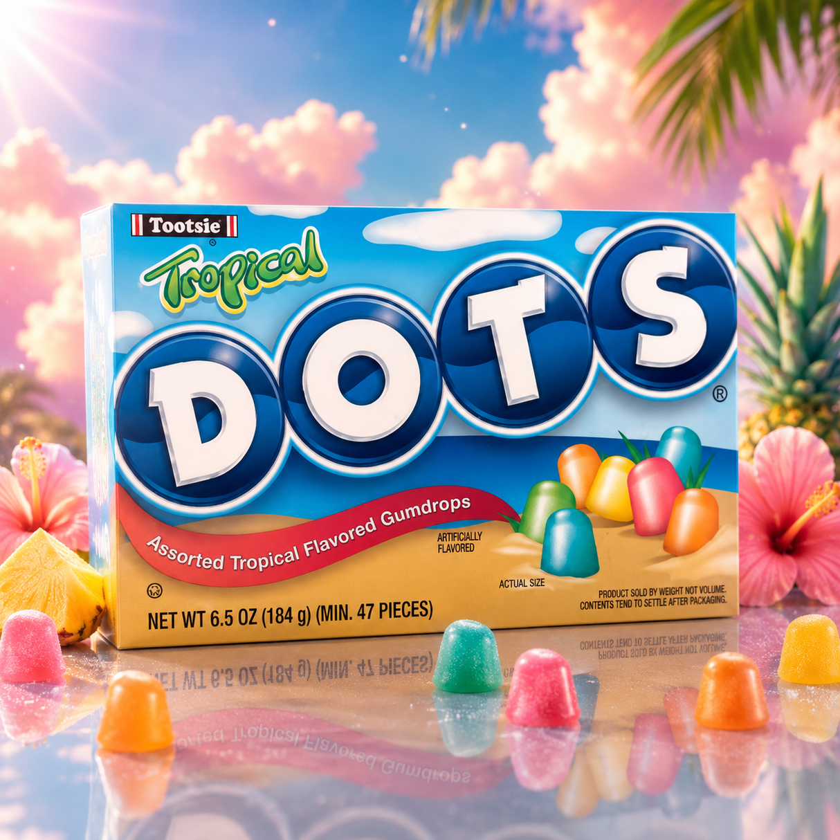 Tootsie Dots Tropical 184 g