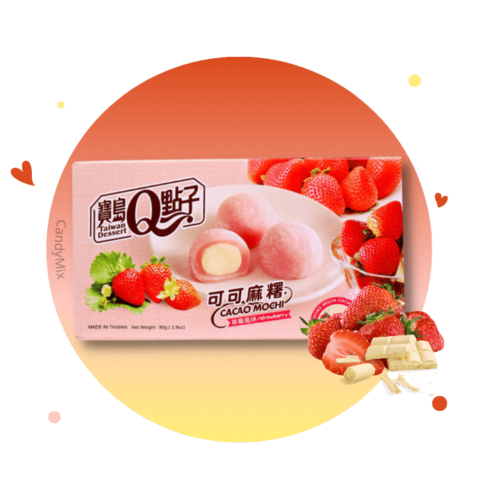 Mochi cacao et fraise 