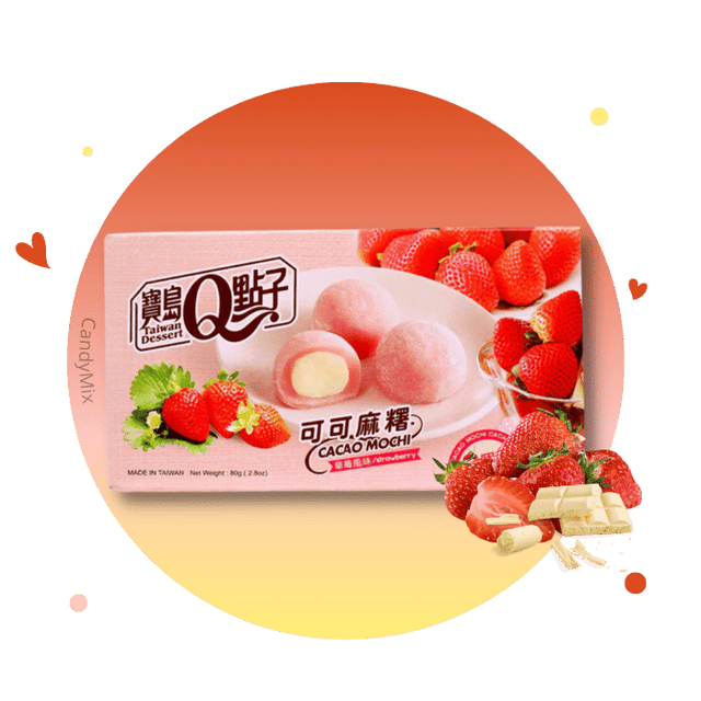 Mochi cacao et fraise 