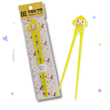 Baguettes pour enfants - Singe Jaune
